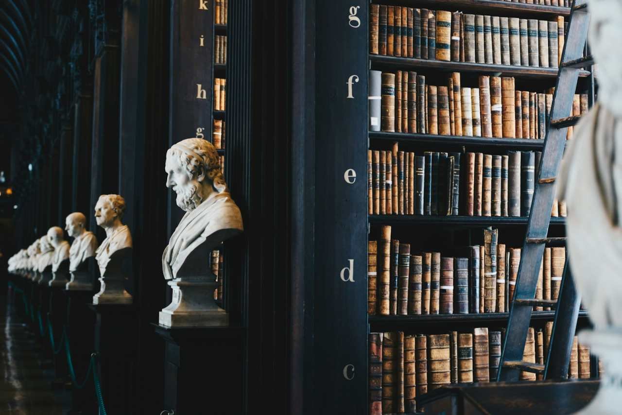 Law firm office, grand legal library